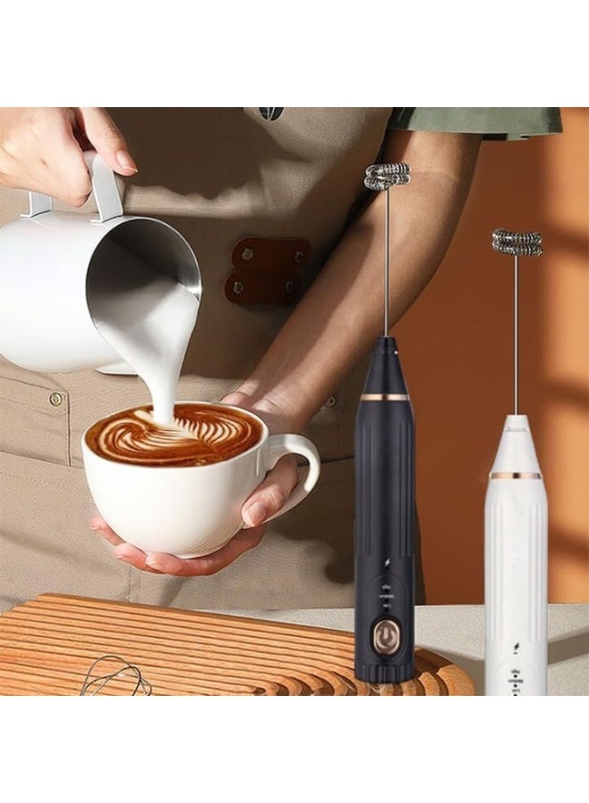 DSP KA-3095 Electric Handheld Frappe Maker Coffee Blender Milk Foamer - Professional Black Drink Mixer for Frappe Latte Cappuccino - Image 2