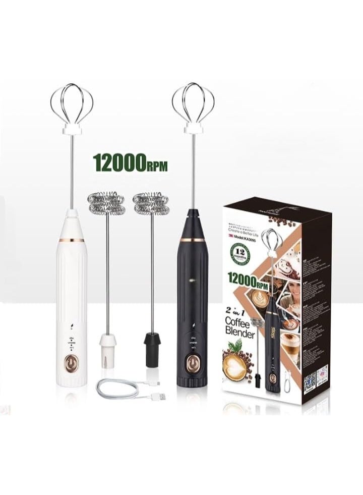 DSP KA-3095 Electric Handheld Frappe Maker Coffee Blender Milk Foamer - Professional Black Drink Mixer for Frappe Latte Cappuccino - Image 3