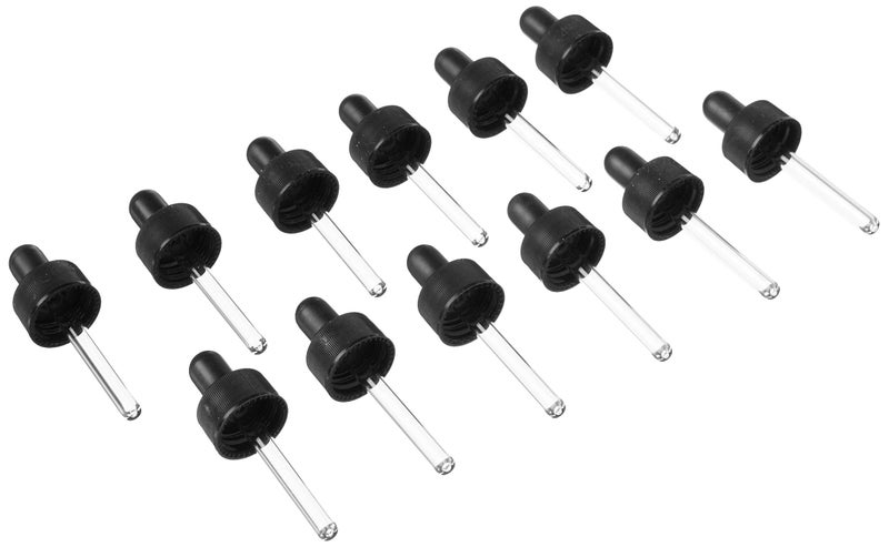 LorAnn Dropper Small Threaded  for 1 dram bottles 12 piece package  blistered