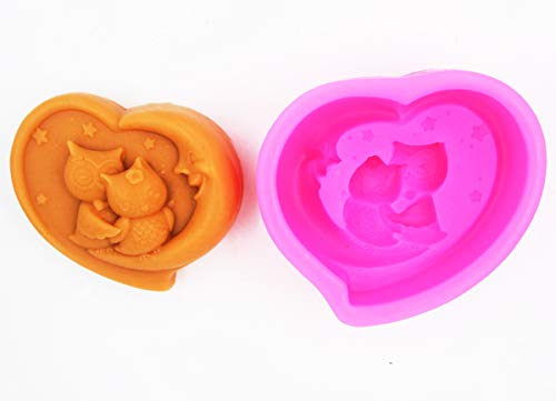 Longzang Night owl Mould S281 Craft Art Silicone Soap Mold Craft Molds DIY Handmade soap molds - Image 4