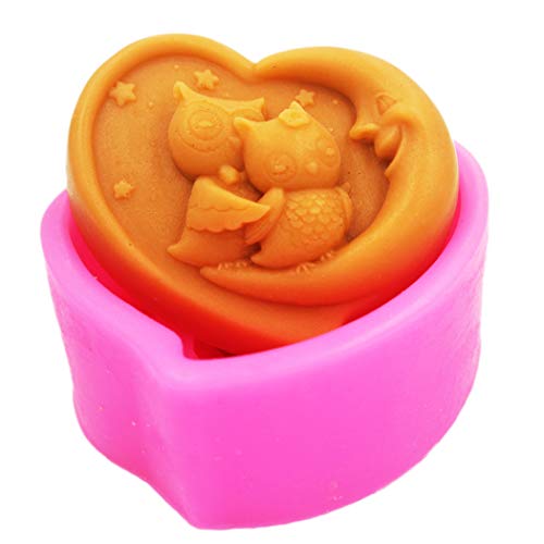 Longzang Night owl Mould S281 Craft Art Silicone Soap Mold Craft Molds DIY Handmade soap molds - Image 5