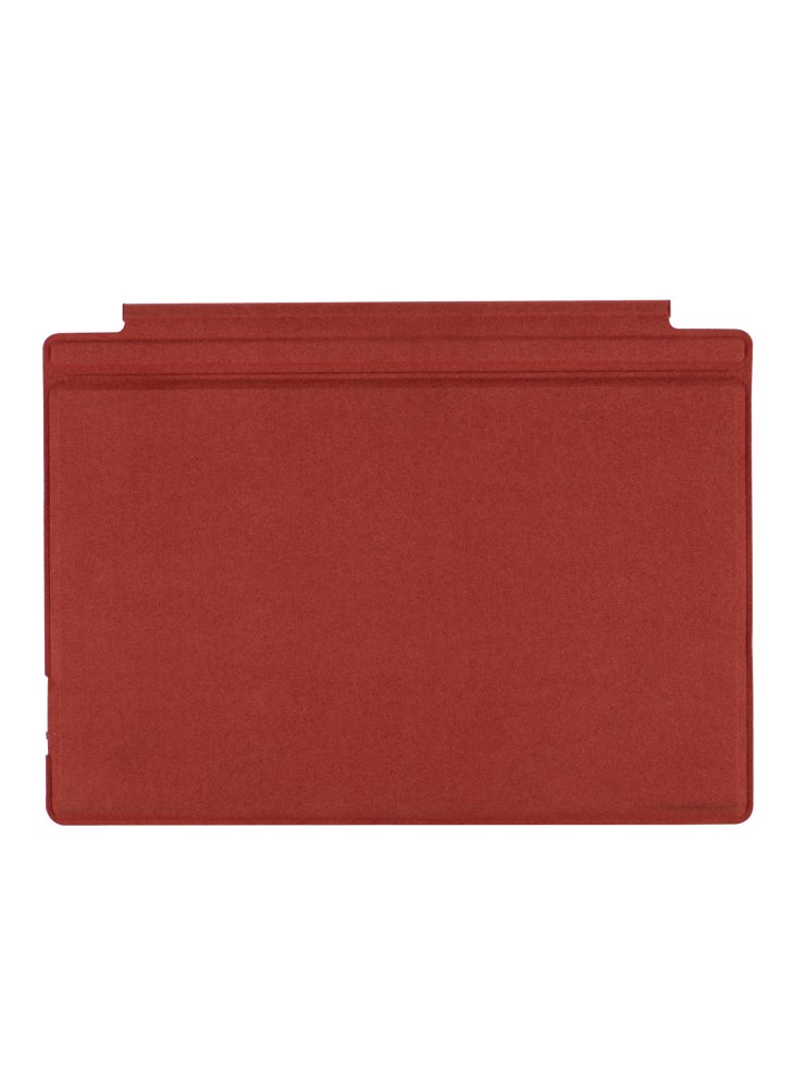SF-1089D For Microsoft Surface Pro 7+/7/6/5/4/3 Magnetic Keyboard with Backlit Touchpad Microfiber PU Leather - Red - Image 5