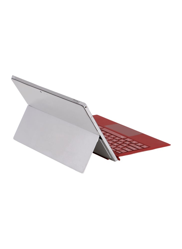 SF-1089D For Microsoft Surface Pro 7+/7/6/5/4/3 Magnetic Keyboard with Backlit Touchpad Microfiber PU Leather - Red - Image 2