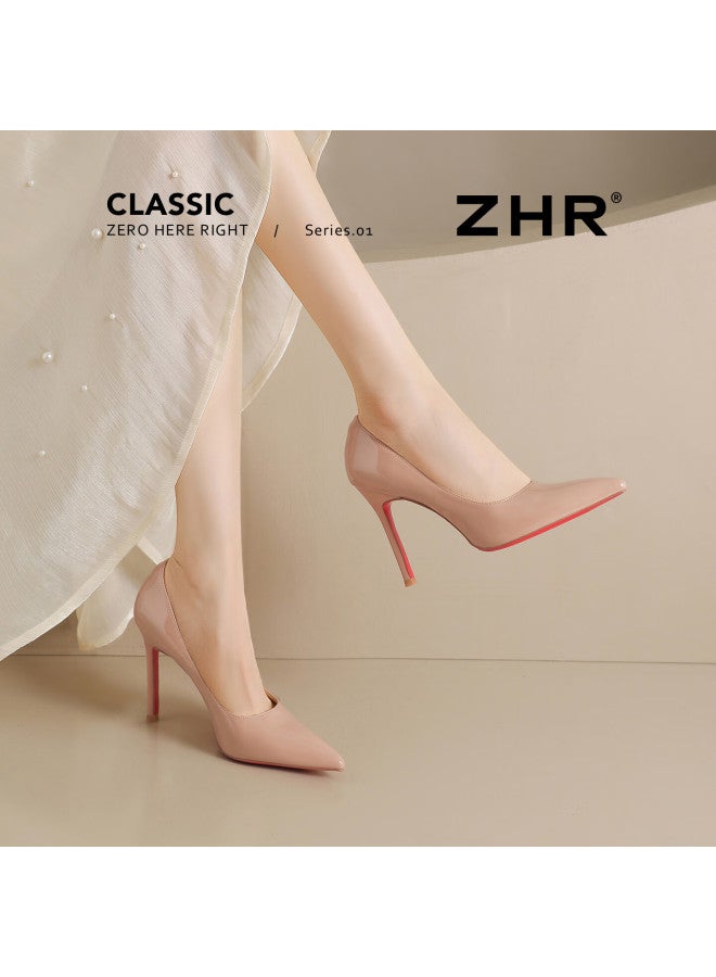 Zhr Zez High Heels Women  New Red Sole Pointed Toe Stiletto Pumps Lightweight Girlfriend Gift Shoes For Qixi Festival - Image 1