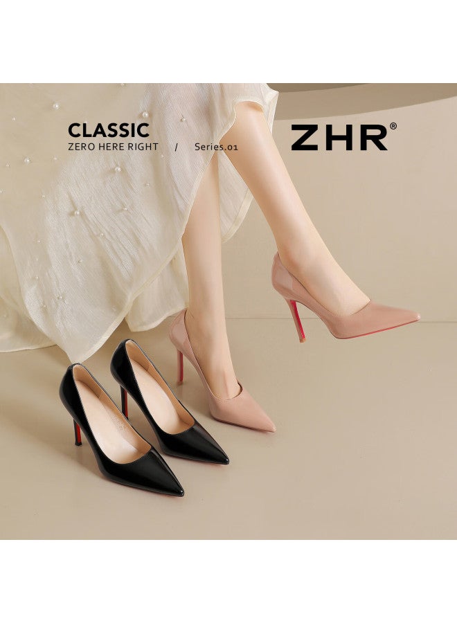 Zhr Zez High Heels Women  New Red Sole Pointed Toe Stiletto Pumps Lightweight Girlfriend Gift Shoes For Qixi Festival - Image 4