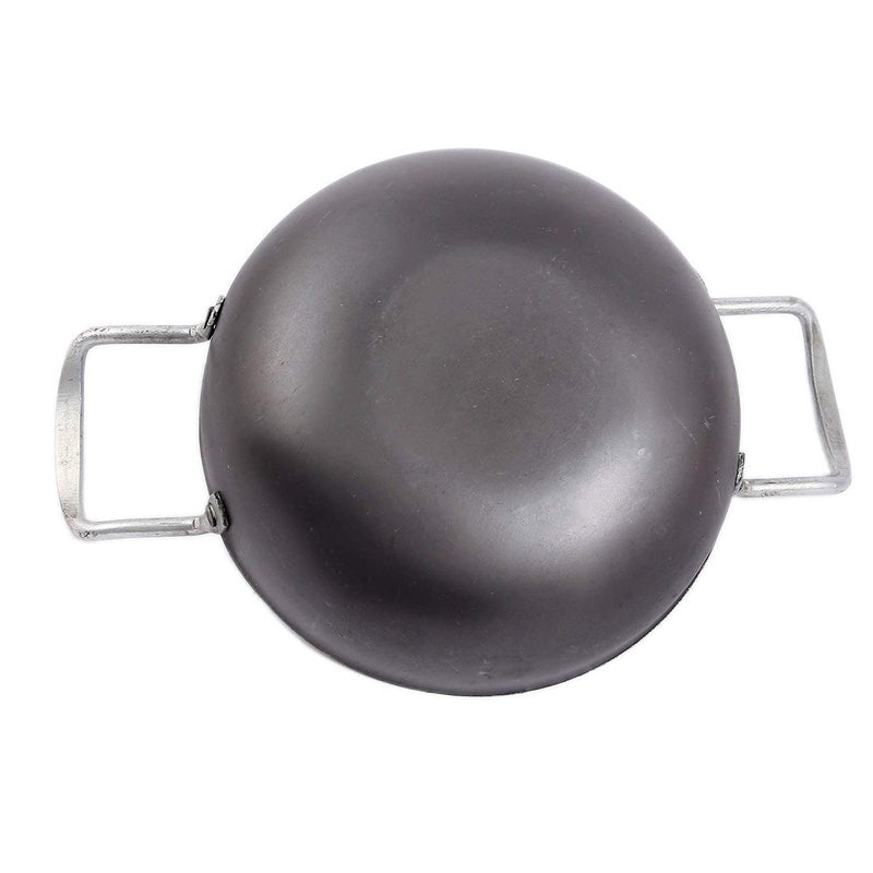 KITCHEN SHOPEE Iron KadaiFrying Pan for Cooking Iron Fry KadhaiPan for Kitchen 28 cm 11 INCH - Image 3