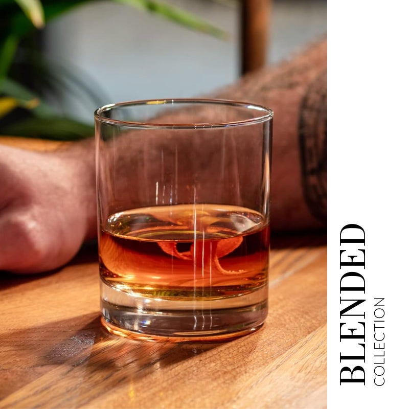Krosno Whisky Sour Tumbler Glasses Old Fashioned Bourbon Cognac Brandy | Set of 6 | 10.1 oz | Blended Collection | Perfect for cocktails, drinks, water, juice, scotch, irish liquor, whisky - Image 5