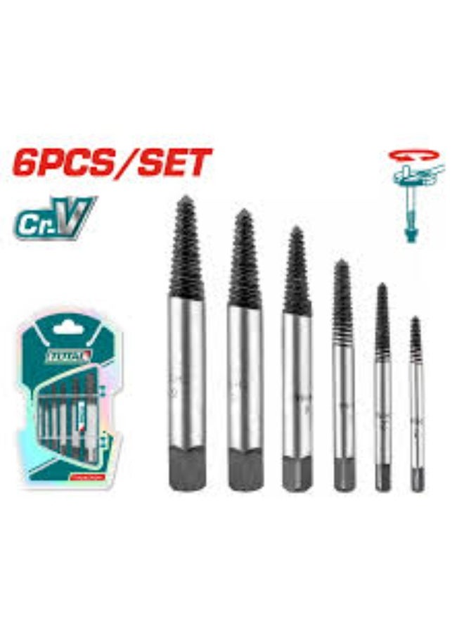 TOTAL 6-Piece Screw Extractor Set (Easy Out Set) - Image 1