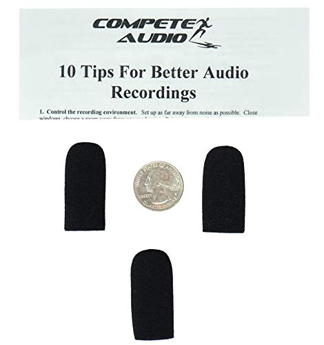 Compete Audio DC36 Replacement Foam Microphone windscreen (Microphone Cover) (3-Pack) for use with David Clark Aviation Headset - Image 5