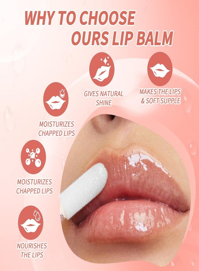 Tiejdhr 2 PCS Moisturizing Honey Pot Lip Oil Lip Gloss Lip Balm, Moisturizing Propolis Sleeping Lip Mask Hydrating & Prevention Dry, Winter Lip Care Products(Peach+Honey) - Image 3