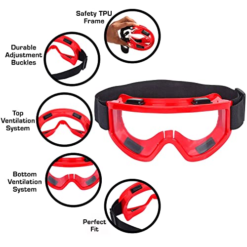 Strauss Offroad Motorcycle/Bike Goggle, (Red) - Image 2