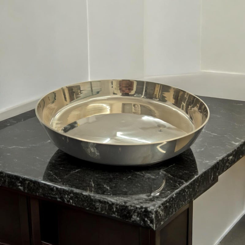 Arc & Arrows Pure Source India Bronze Kansa Thali Set of 5, 23 cm Diameter - Image 4