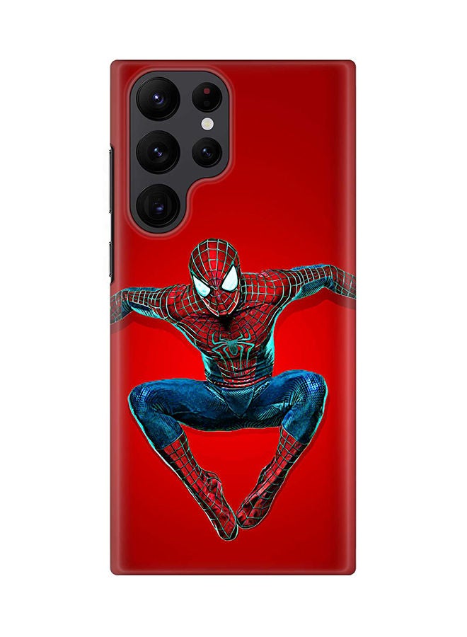 Stylizedd Case for Samsung Galaxy S22 Ultra 5G Snap Case Slim Snap Classic Series Shield Matte Finish Print - Spider On The Wall - Image 1