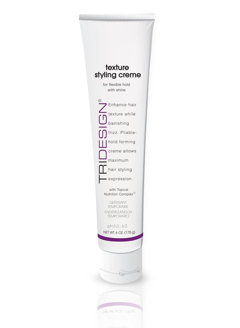 TRIDESIGN TRIDESIGN Texture Styling Creme with Topical Nutrition Complex - Hair Styling Products for Men and Women, Scented Smoothing Cream for Hair, Anti Frizz hair Products 6oz/199g Tube  - Image 1
