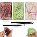 Ldmfcpa 3Pack Skin Picking Fidget Toys Silicone Sensory Picky Pad with Tweezer Portable Pimple Popper Toy for Adults Hair Pulling Fidget Toys for Anxiety ADHD Dermatillomania or Trichotillomania - Image 2