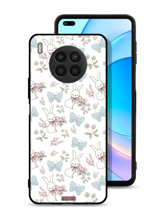 Tolwak Honor 50 Lite Protective Case Cover Rabbit And Butterflies - Image 1