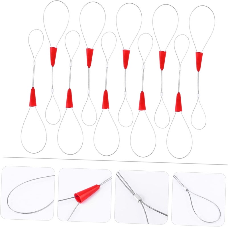 OSALADI 20pcs Wire Traction Tool Fish Tape Fastener for Efficient Cable Pulling Lightweight and Electrician Wire Installation - Image 4