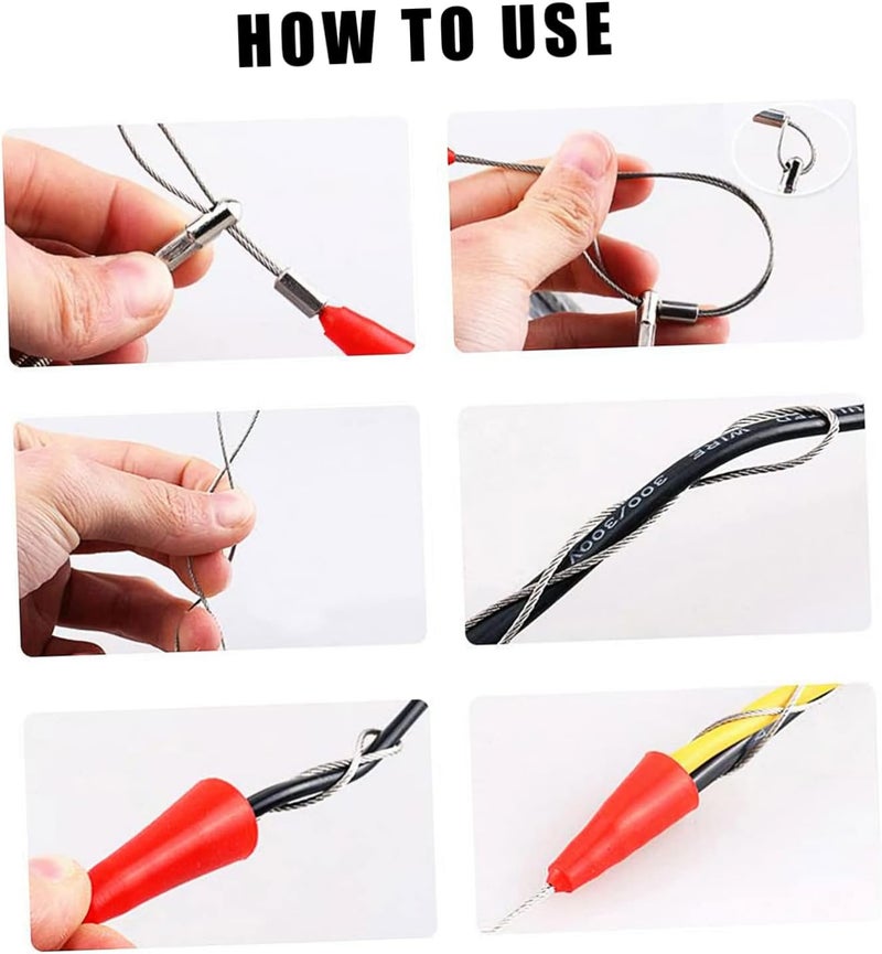 OSALADI 20pcs Wire Traction Tool Fish Tape Fastener for Efficient Cable Pulling Lightweight and Electrician Wire Installation - Image 2
