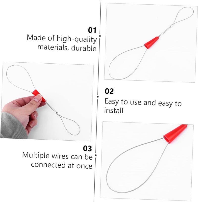 OSALADI 20pcs Wire Traction Tool Fish Tape Fastener for Efficient Cable Pulling Lightweight and Electrician Wire Installation - Image 3