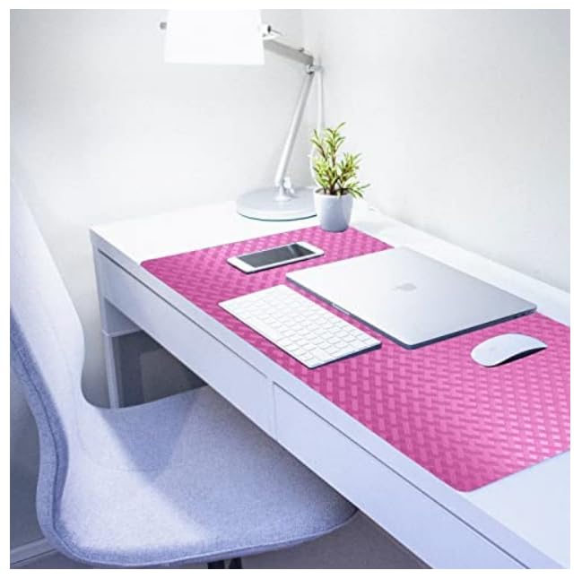 ElastPro EVA Food Grade Washable Anti Slip Mat/Sheet for Fridge, Shelf Liner, Table, Kitchen Drawer mat (Pink Crossed Stripe, 3 Meter) - Image 3