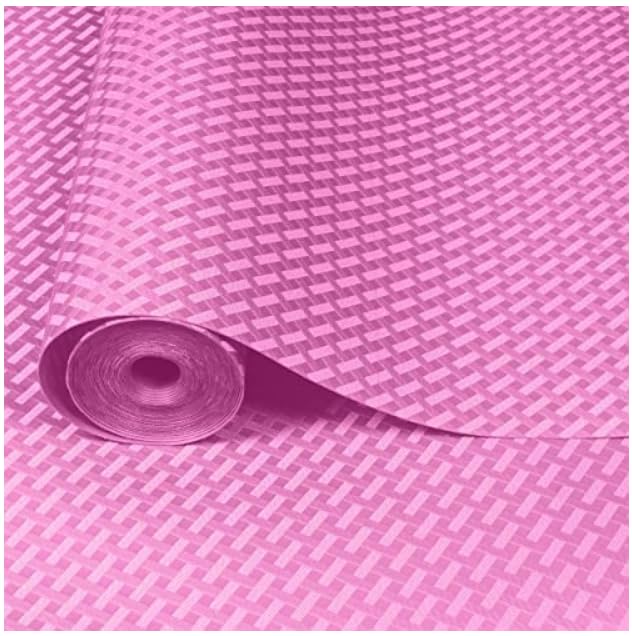 ElastPro EVA Food Grade Washable Anti Slip Mat/Sheet for Fridge, Shelf Liner, Table, Kitchen Drawer mat (Pink Crossed Stripe, 3 Meter) - Image 2