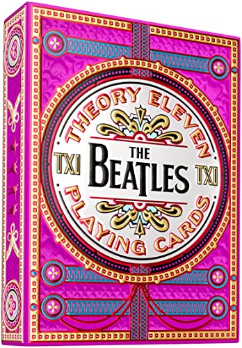 theory11 The Beatles Premium Playing Cards - Pink Deck Officially Licensed Collector's Cards - Image 1