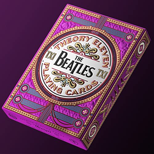 theory11 The Beatles Premium Playing Cards - Pink Deck Officially Licensed Collector's Cards - Image 2