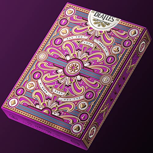 theory11 The Beatles Premium Playing Cards - Pink Deck Officially Licensed Collector's Cards - Image 5