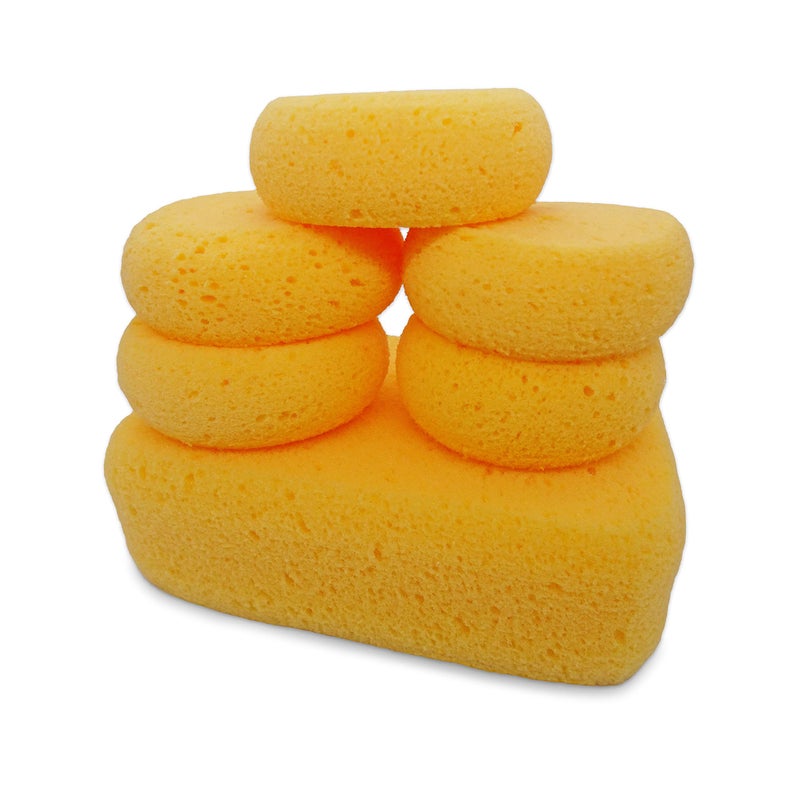 Lullingworth Premium Synthetic Art Crafts Sponges - 6pc Value Pack for Painting, Artists, Pottery, Face Paint, Crafts & Hobbies by Lullingworth® - Image 3