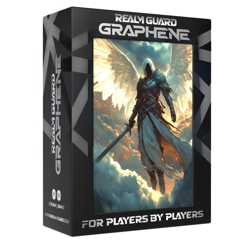 Realm Guard Graphene -100ct Textured Matte TCG/MTG Art Sleeves (Archangel) - Image 2