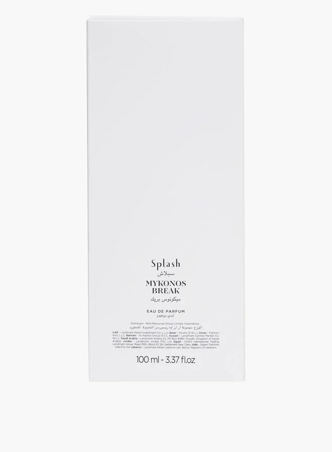 Splash Mykonos Break Perfume - 100 ml EDP