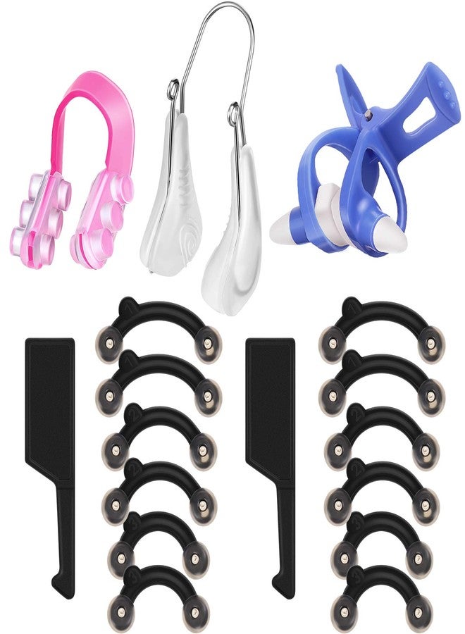 Frienda 5 Pieces Nose Shaper Slimmer Nose up Lifting Clips Silicone Wide Bridge Clips No Pain Beauty Straightening Tools for Women - Image 1