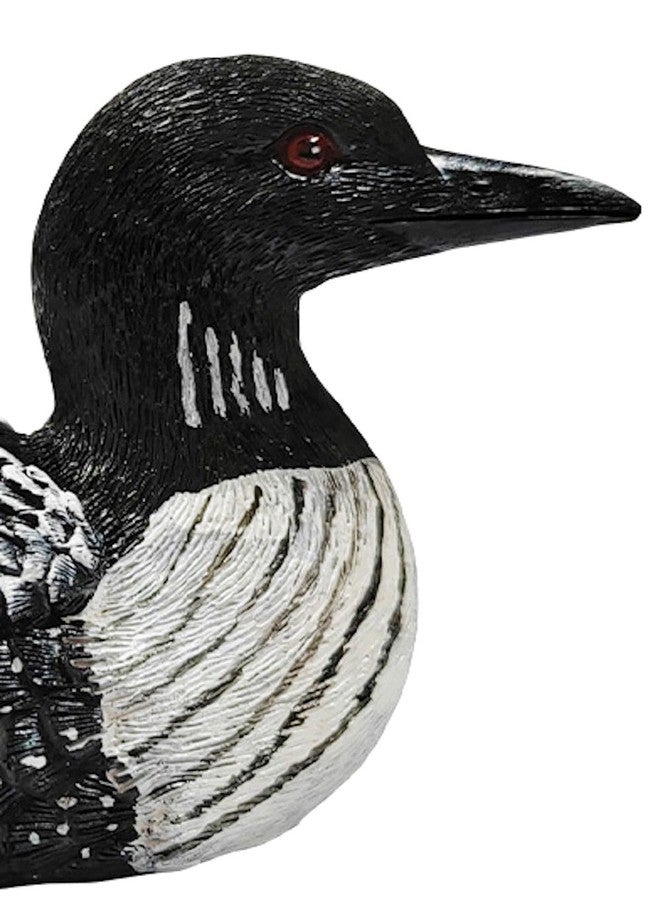 The Bridge Collection 4" Swimming Loon with Baby Figurine - Loon Decorations - Loon Family Figurine - Black and White Home Decor - Image 4