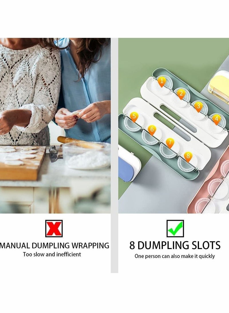 Y&D Dumpling Maker Mold Spray Bottles, Portable Dough Press Set, Kitchen Baking Mould Gadget, Plastic Pressing Pie Ravioli Cooking Molds for DIY Making Perfect Dumplings  - Image 4