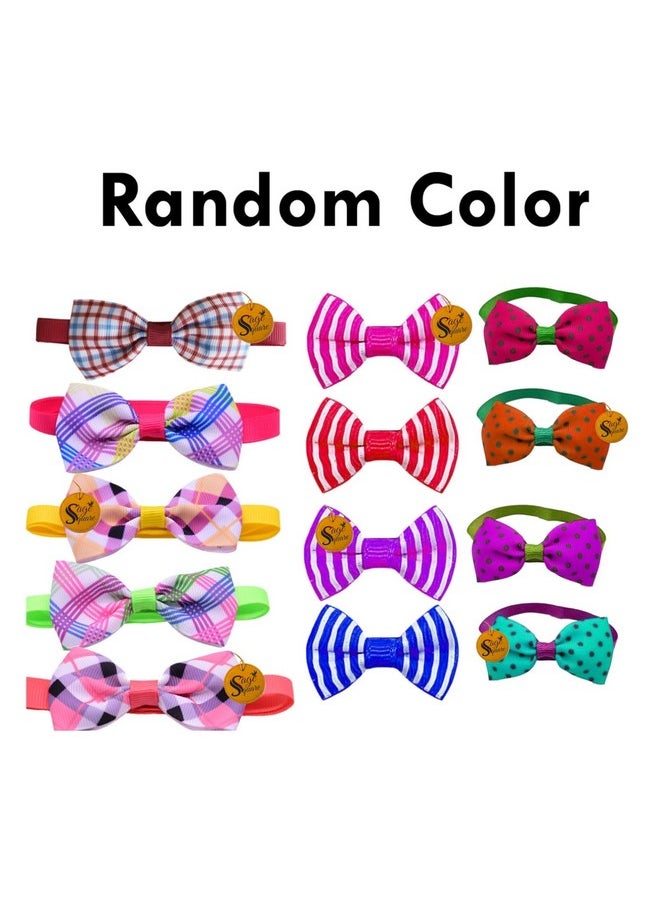 Sage Square Cat Bow Tie Elevate Your Feline'S Charm With Randomly Printed Elegance & Whimsical Designs, Stylish Feline Adornments, Unique Fashion, Adjustable Neckwear, Signature Quality Cat Products  - Image 5