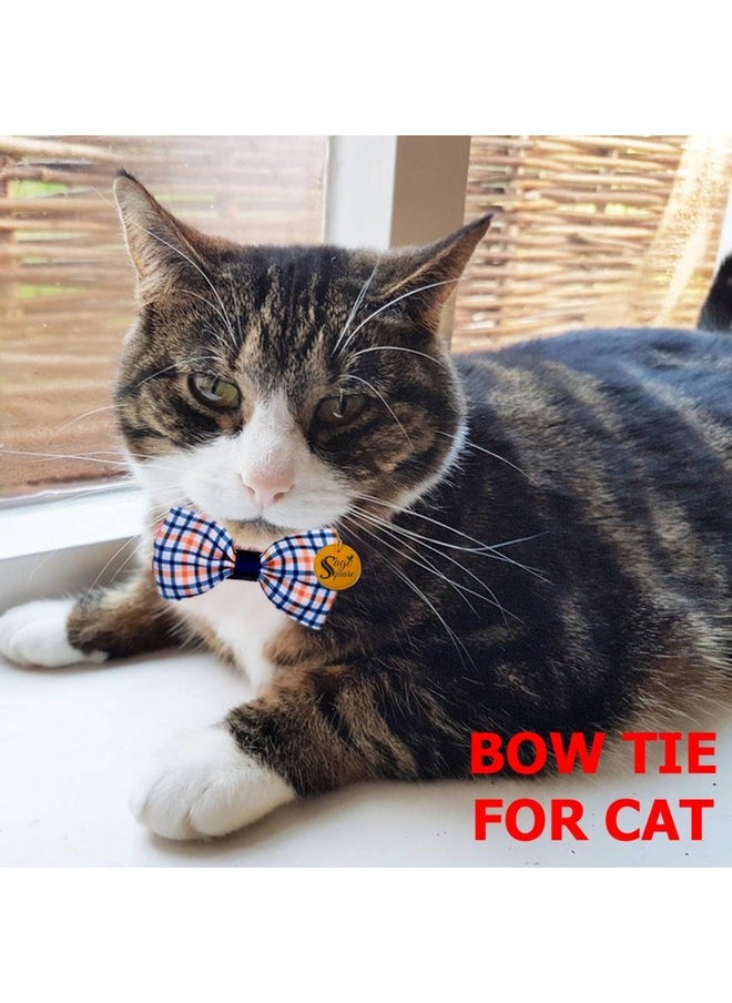 Sage Square Cat Bow Tie Elevate Your Feline'S Charm With Randomly Printed Elegance & Whimsical Designs, Stylish Feline Adornments, Unique Fashion, Adjustable Neckwear, Signature Quality Cat Products  - Image 2
