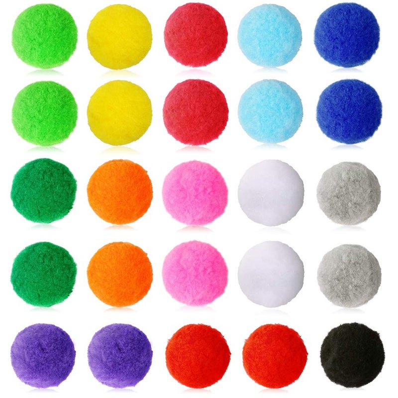 Pllieay 200Pcs 2 Inch Very Large Assorted Pom poms Arts and Crafts for DIY Creative Crafts Decoration 13 Colors