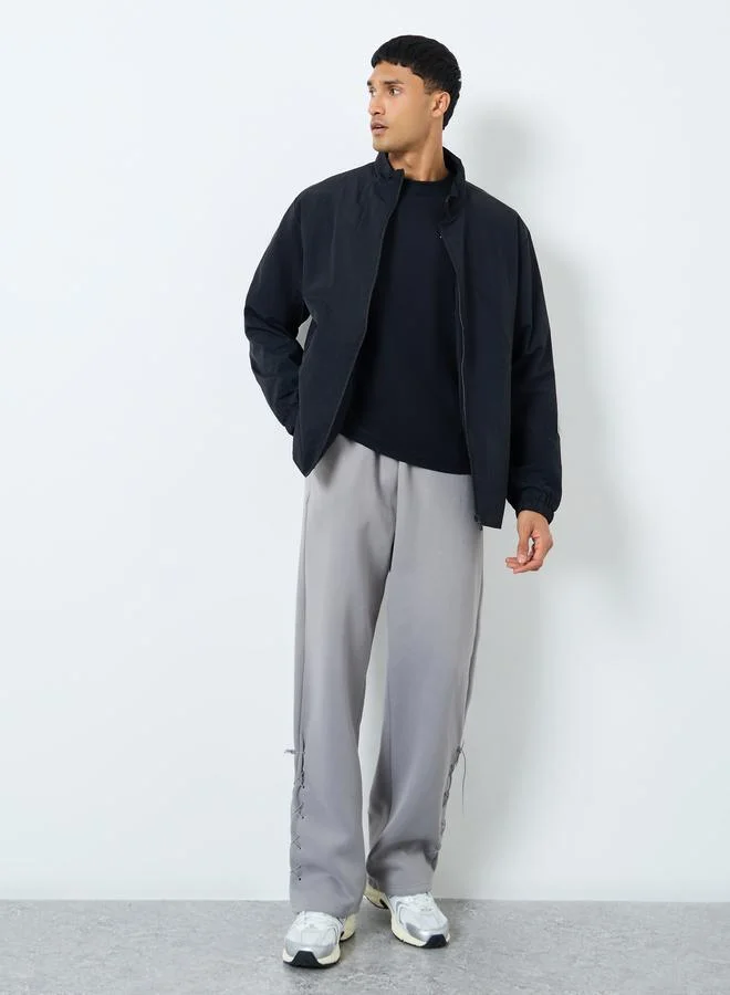 Styli Styli Men Oversized Lightweight Zip Up Jackets
