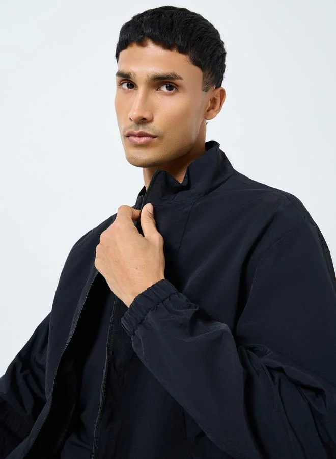 Styli Styli Men Oversized Lightweight Zip Up Jackets