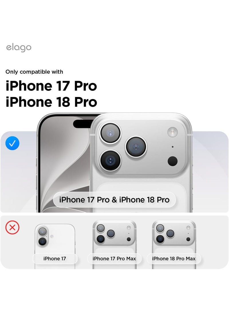 Elago Magnetic Leather case for iPhone 18 Pro / iPhone 17 Pro  (2025) [Camera Control Button Cover] Vegan Leather, Shockproof, Water-Resistant [Magsafe Compatible] - Black - Image 2