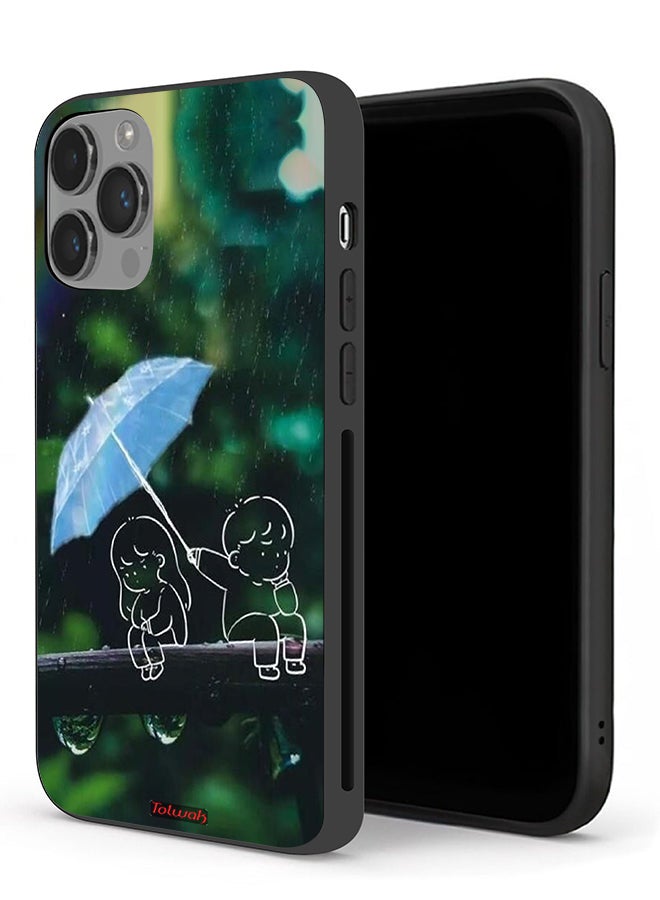 Tolwak Apple iPhone 14 Pro Max Protective Case Couple Abstract Art - Image 1