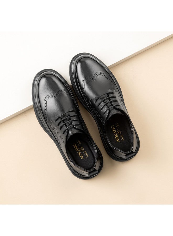 AOKANG Men's Shoes High-end Leather Shoes Casual Men's Leather Shoes Genuine Leather Breathable Business Formal Versatile Leather Shoes - Image 2