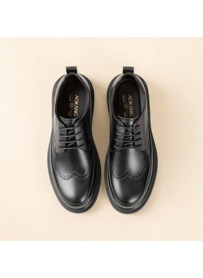 AOKANG Men's Shoes High-end Leather Shoes Casual Men's Leather Shoes Genuine Leather Breathable Business Formal Versatile Leather Shoes - Image 3