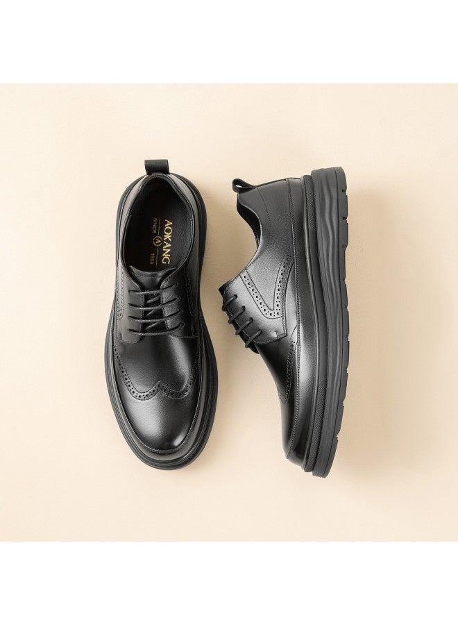 AOKANG Men's Shoes High-end Leather Shoes Casual Men's Leather Shoes Genuine Leather Breathable Business Formal Versatile Leather Shoes - Image 4