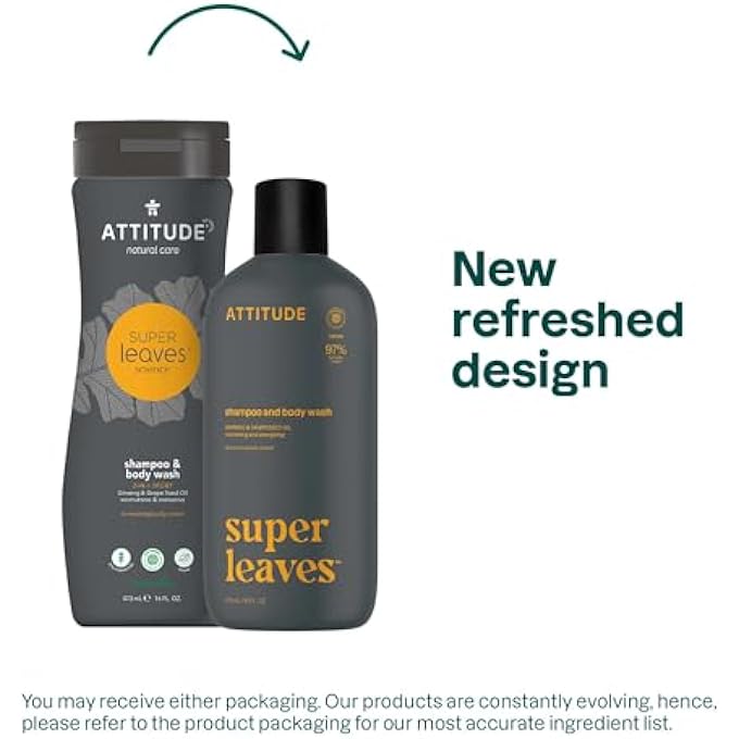 Attitude SUPERLEAVES SHAMPOO & BODY WASH 2IN1 SPORTS 473ML - Image 3