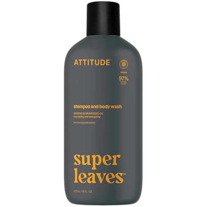 Attitude SUPERLEAVES SHAMPOO & BODY WASH 2IN1 SPORTS 473ML - Image 1