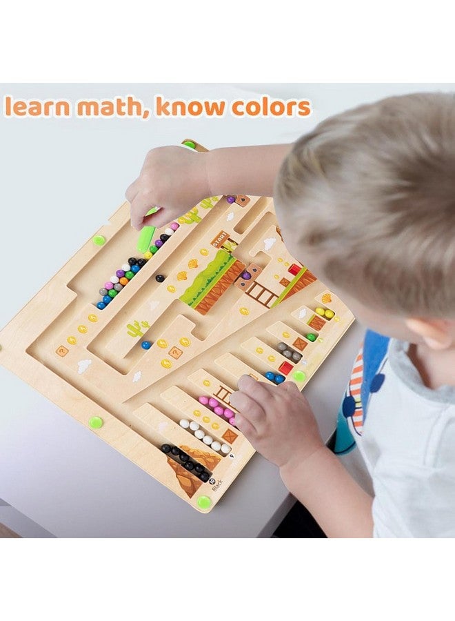 BLiSS HUES BLiSS HUES Magnetic Color And Number Maze Board Puzzle Counting, Matching And Fine Motor Skills Activity Toy For Toddlers (Puzzle), Multicolor  - Image 2