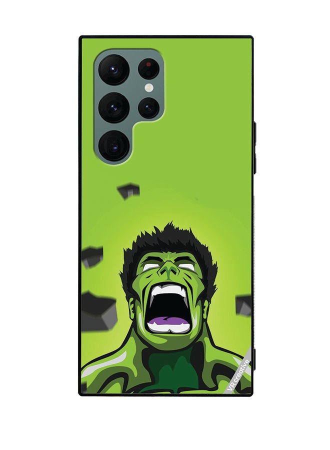 VR CREATIVE Protective Case Cover For Samsung Galaxy S22 Ultra 5G Hulk Design Multicolour - Image 1