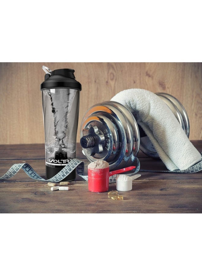 VOLTRX Premium Electric Protein Shaker Bottle, Made with Tritan - BPA Free - 24 oz Vortex Portable Mixer Cup/USB Rechargeable Shaker Cups for Protein Shakes - Image 1