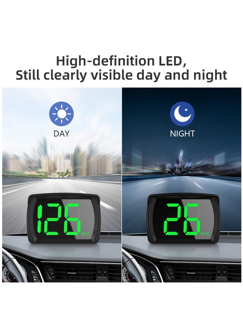 Generic - عرض رأس السيارة HUD شاشة عرض بيدو GPS جهاز قياس السرعة العالمي نظام تحديد المواقع عالي الدقة مناسب لجميع الطرازات - Image 1